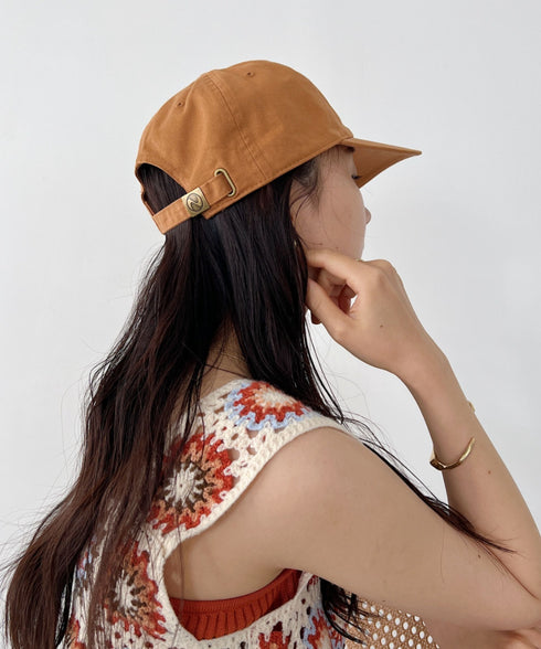 【newhattan】ニューハッタン 無地 ストーン ウォッシュド ツイル ローキャップ 帽子/STONE WASHED TWILL CAP | 4192001 | オレンジ系その他