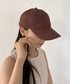 【newhattan】ニューハッタン 無地 ストーン ウォッシュド ツイル ローキャップ 帽子/STONE WASHED TWILL CAP | 4192001 | ダークブラウン