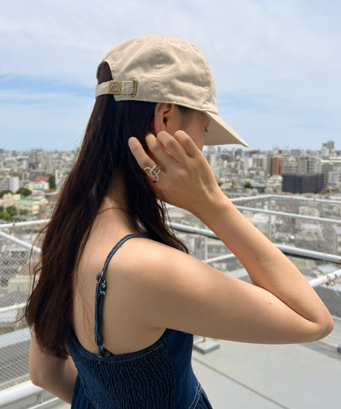 【newhattan】ニューハッタン 無地 ストーン ウォッシュド ツイル ローキャップ 帽子/STONE WASHED TWILL CAP | 4192001 | ライトベージュ