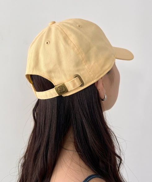 【newhattan】ニューハッタン 無地 ストーン ウォッシュド ツイル ローキャップ 帽子/STONE WASHED TWILL CAP | 4192001 | ライトイエロー