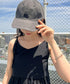 【newhattan】ニューハッタン 無地 ストーン ウォッシュド ツイル ローキャップ 帽子/STONE WASHED TWILL CAP | 4192001 | ライトブラック