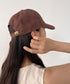 【newhattan】ニューハッタン 無地 ストーン ウォッシュド ツイル ローキャップ 帽子/STONE WASHED TWILL CAP | 4192001 | ダークブラウン