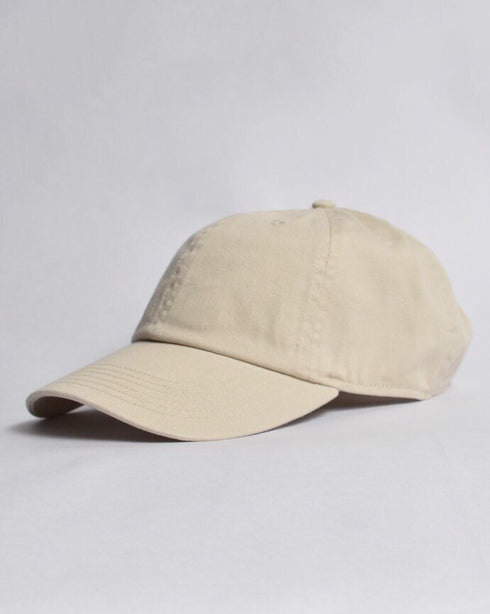 【newhattan】ニューハッタン 無地 ストーン ウォッシュド ツイル ローキャップ 帽子/STONE WASHED TWILL CAP | 4192001 | ライトベージュ