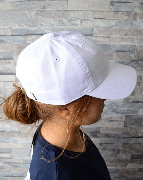 【newhattan】ニューハッタン 無地 ストーン ウォッシュド ツイル ローキャップ 帽子/STONE WASHED TWILL CAP | 4192001 | ホワイト