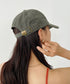 【newhattan】ニューハッタン 無地 ストーン ウォッシュド ツイル ローキャップ 帽子/STONE WASHED TWILL CAP | 4192001 | オリーブ
