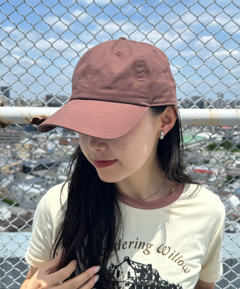 【newhattan】ニューハッタン 無地 ストーン ウォッシュド ツイル ローキャップ 帽子/STONE WASHED TWILL CAP | 4192001 | ダークブラウン