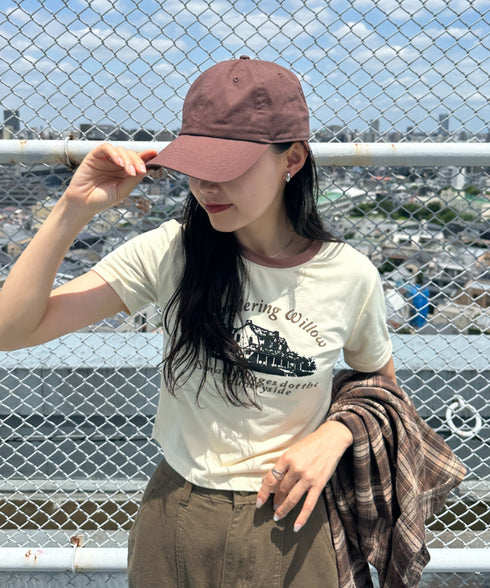 【newhattan】ニューハッタン 無地 ストーン ウォッシュド ツイル ローキャップ 帽子/STONE WASHED TWILL CAP | 4192001 | ダークブラウン