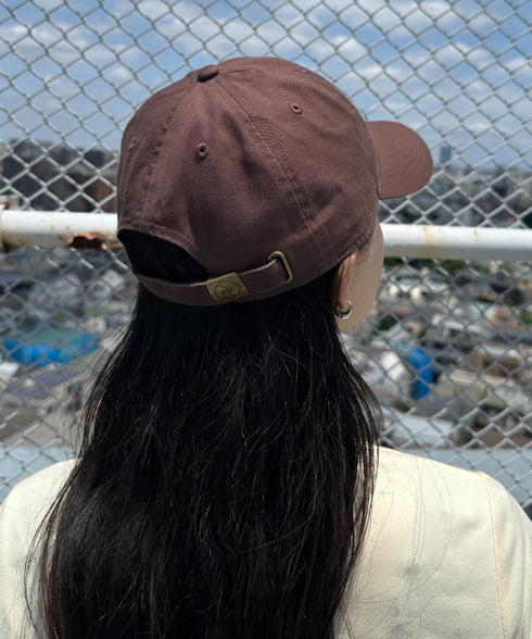 【newhattan】ニューハッタン 無地 ストーン ウォッシュド ツイル ローキャップ 帽子/STONE WASHED TWILL CAP | 4192001 | ダークブラウン