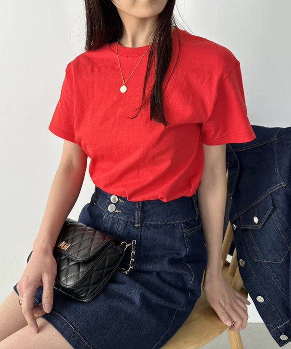 【GILDAN】ギルダン/ 色・サイズ展開豊富 半袖無地 クルーネック Tシャツ ウルトラコットン100% 6.0oz ベーシック無地カットソー ビッグサイズ 5部袖 1/2スリーブ | 2192032 | レッド