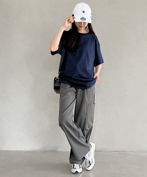 【GILDAN】ギルダン/ 色・サイズ展開豊富 半袖無地 クルーネック Tシャツ ウルトラコットン100% 6.0oz ベーシック無地カットソー ビッグサイズ 5部袖 1/2スリーブ | 2192032 | ネイビー