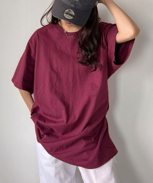 【GILDAN】ギルダン/ 色・サイズ展開豊富 半袖無地 クルーネック Tシャツ ウルトラコットン100% 6.0oz ベーシック無地カットソー ビッグサイズ 5部袖 1/2スリーブ | 2192032 | マルーン