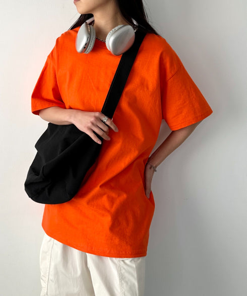 【GILDAN】ギルダン/ 色・サイズ展開豊富 半袖無地 クルーネック Tシャツ ウルトラコットン100% 6.0oz ベーシック無地カットソー ビッグサイズ 5部袖 1/2スリーブ | 2192032 | オレンジ