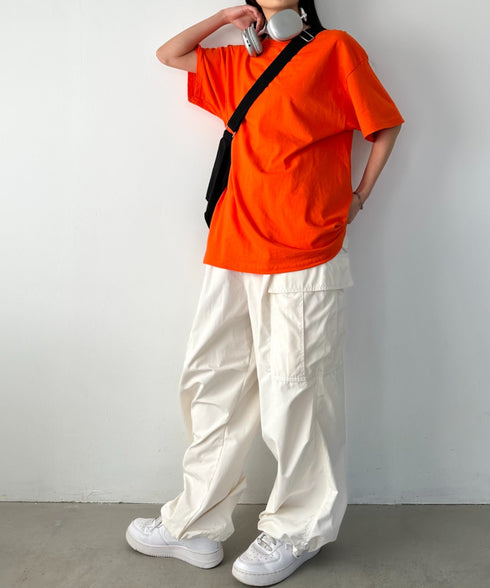 【GILDAN】ギルダン/ 色・サイズ展開豊富 半袖無地 クルーネック Tシャツ ウルトラコットン100% 6.0oz ベーシック無地カットソー ビッグサイズ 5部袖 1/2スリーブ | 2192032 | オレンジ