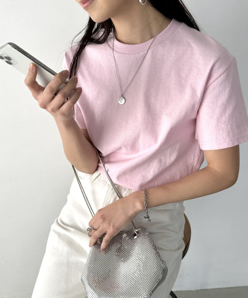 【GILDAN】ギルダン/ 色・サイズ展開豊富 半袖無地 クルーネック Tシャツ ウルトラコットン100% 6.0oz ベーシック無地カットソー ビッグサイズ 5部袖 1/2スリーブ | 2192032 | ライトピンク