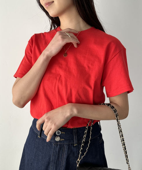 【GILDAN】ギルダン/ 色・サイズ展開豊富 半袖無地 クルーネック Tシャツ ウルトラコットン100% 6.0oz ベーシック無地カットソー ビッグサイズ 5部袖 1/2スリーブ | 2192032 | レッド