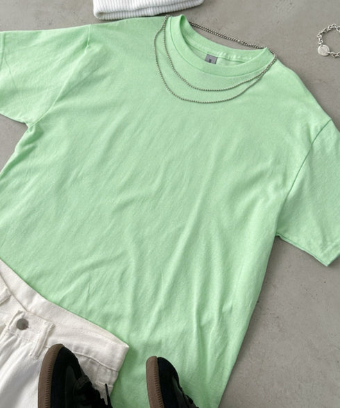 【GILDAN】ギルダン/ 色・サイズ展開豊富 半袖無地 クルーネック Tシャツ ウルトラコットン100% 6.0oz ベーシック無地カットソー ビッグサイズ 5部袖 1/2スリーブ | 2192032 | ミント