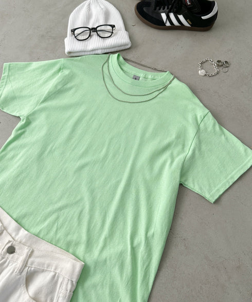 【GILDAN】ギルダン/ 色・サイズ展開豊富 半袖無地 クルーネック Tシャツ ウルトラコットン100% 6.0oz ベーシック無地カットソー ビッグサイズ 5部袖 1/2スリーブ | 2192032 | ミント