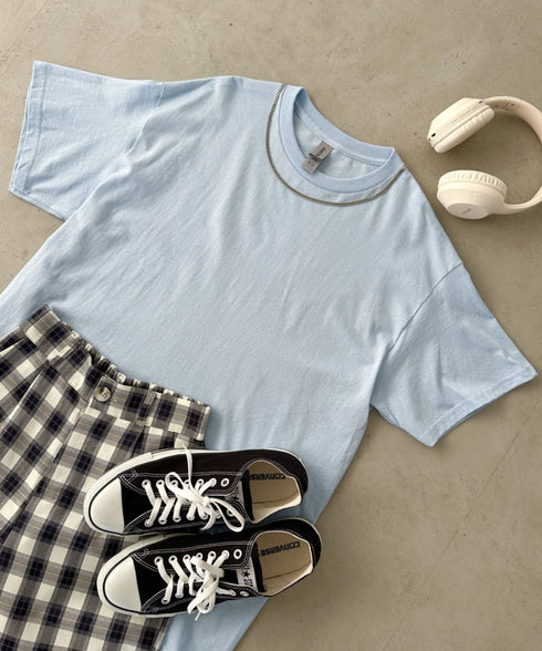 【GILDAN】ギルダン/ 色・サイズ展開豊富 半袖無地 クルーネック Tシャツ ウルトラコットン100% 6.0oz ベーシック無地カットソー ビッグサイズ 5部袖 1/2スリーブ | 2192032 | ライトブルー