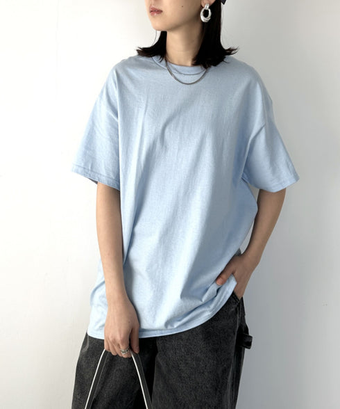 【GILDAN】ギルダン/ 色・サイズ展開豊富 半袖無地 クルーネック Tシャツ ウルトラコットン100% 6.0oz ベーシック無地カットソー ビッグサイズ 5部袖 1/2スリーブ | 2192032 | ライトブルー