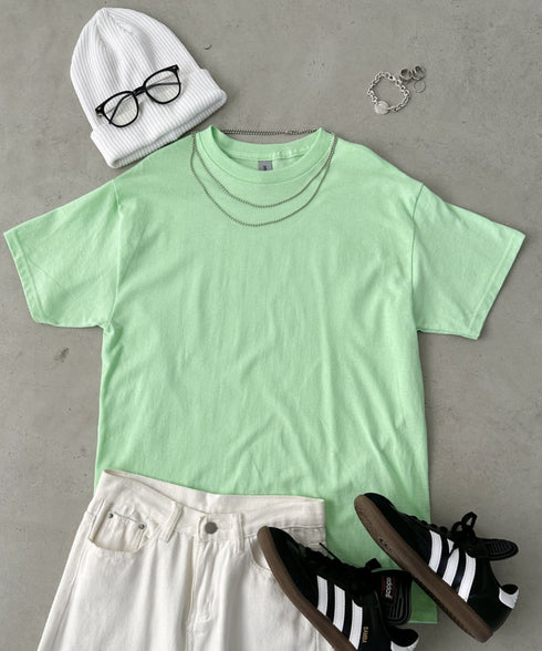 【GILDAN】ギルダン/ 色・サイズ展開豊富 半袖無地 クルーネック Tシャツ ウルトラコットン100% 6.0oz ベーシック無地カットソー ビッグサイズ 5部袖 1/2スリーブ | 2192032 | ミント