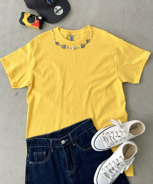 【GILDAN】ギルダン/ 色・サイズ展開豊富 半袖無地 クルーネック Tシャツ ウルトラコットン100% 6.0oz ベーシック無地カットソー ビッグサイズ 5部袖 1/2スリーブ | 2192032 | イエロー