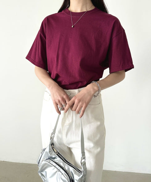 【GILDAN】ギルダン/ 色・サイズ展開豊富 半袖無地 クルーネック Tシャツ ウルトラコットン100% 6.0oz ベーシック無地カットソー ビッグサイズ 5部袖 1/2スリーブ | 2192032 | マルーン