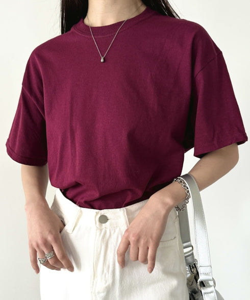 【GILDAN】ギルダン/ 色・サイズ展開豊富 半袖無地 クルーネック Tシャツ ウルトラコットン100% 6.0oz ベーシック無地カットソー ビッグサイズ 5部袖 1/2スリーブ | 2192032 | マルーン