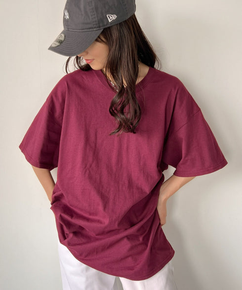 【GILDAN】ギルダン/ 色・サイズ展開豊富 半袖無地 クルーネック Tシャツ ウルトラコットン100% 6.0oz ベーシック無地カットソー ビッグサイズ 5部袖 1/2スリーブ | 2192032 | マルーン