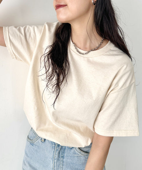 【GILDAN】ギルダン/ 色・サイズ展開豊富 半袖無地 クルーネック Tシャツ ウルトラコットン100% 6.0oz ベーシック無地カットソー ビッグサイズ 5部袖 1/2スリーブ | 2192032 | ナチュラル