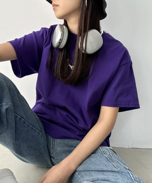 【GILDAN】ギルダン/ 色・サイズ展開豊富 半袖無地 クルーネック Tシャツ ウルトラコットン100% 6.0oz ベーシック無地カットソー ビッグサイズ 5部袖 1/2スリーブ | 2192032 | パープル