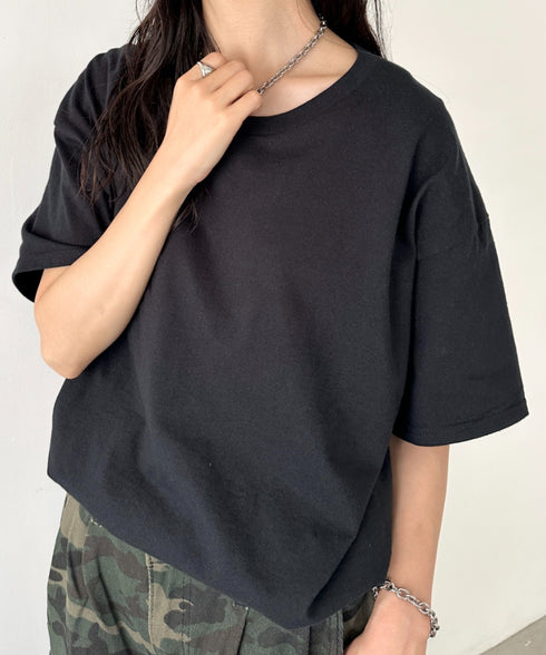 【GILDAN】ギルダン/ 色・サイズ展開豊富 半袖無地 クルーネック Tシャツ ウルトラコットン100% 6.0oz ベーシック無地カットソー ビッグサイズ 5部袖 1/2スリーブ | 2192032 | ブラック