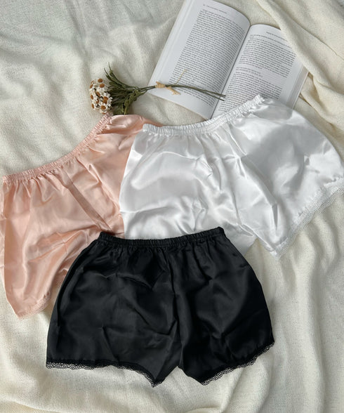 レース付き ペチコート ショートパンツ | 2192031 | ブラック