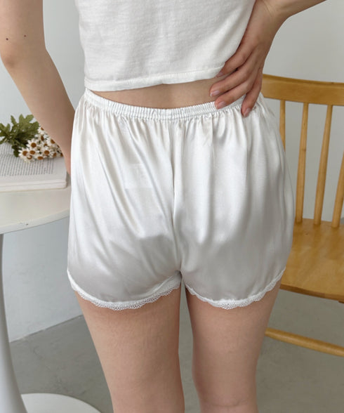 レース付き ペチコート ショートパンツ | 2192031 | ホワイト