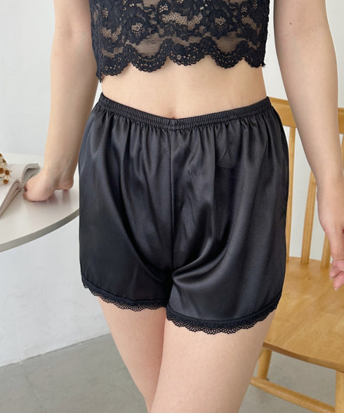 レース付き ペチコート ショートパンツ | 2192031 | ブラック