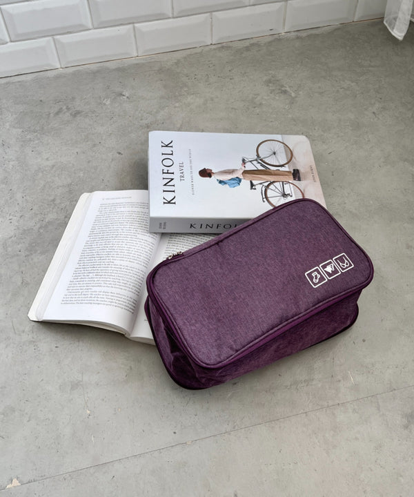 大容量トラベルポーチ 下着収納ケース | 4192006 | パープル