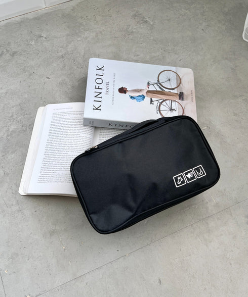 大容量トラベルポーチ 下着収納ケース | 4192006 | ブラック