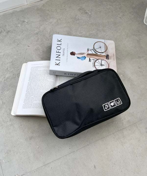 大容量トラベルポーチ 下着収納ケース | 4192006 | ブラック