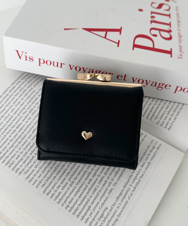 ハート ミニウォレット/ミニ財布 | 6191003 | ブラック