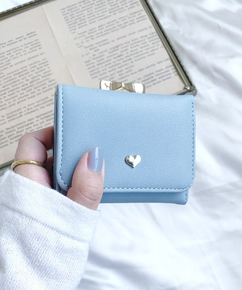 ハート ミニウォレット/ミニ財布 | 6191003 | サックスブルー