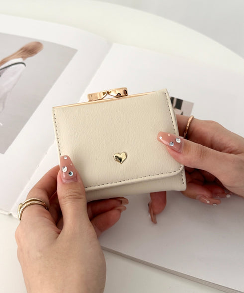ハート ミニウォレット/ミニ財布 | 6191003 | アイボリー