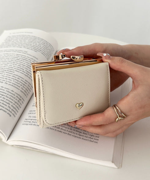 ハート ミニウォレット/ミニ財布 | 6191003 | アイボリー