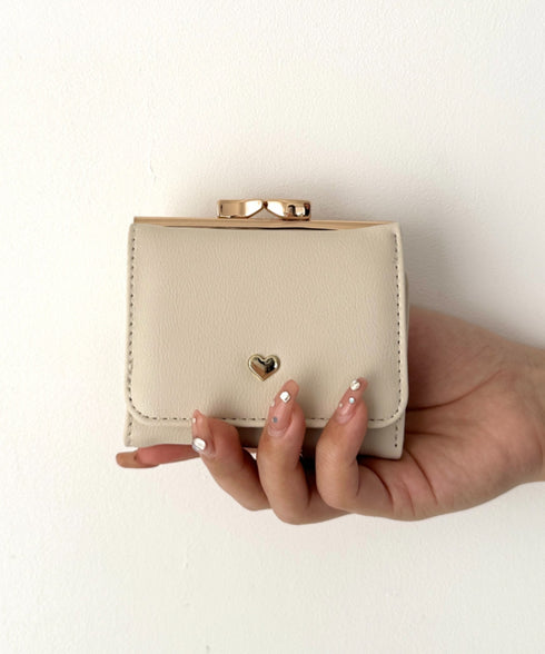 ハート ミニウォレット/ミニ財布 | 6191003 | アイボリー