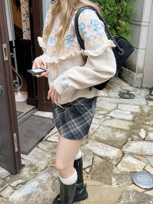 lovely ribbon frill cardigan | SL2243639 | アイボリー