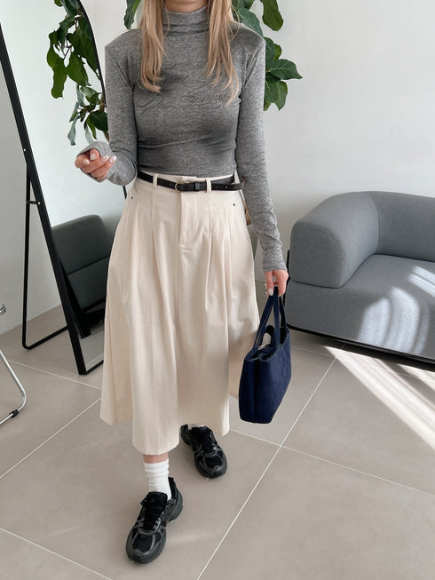 マーブルロゴハイネックトップス | SL2244636 | グレー