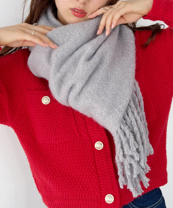 ボリュームフリンジマフラー | 4193001 | ライトグレー