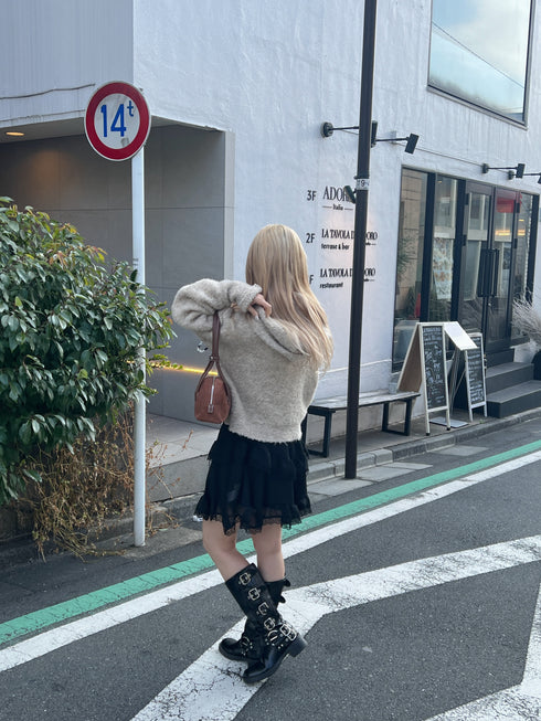 フーディーモヘアニット | SL2244643 | アイボリー