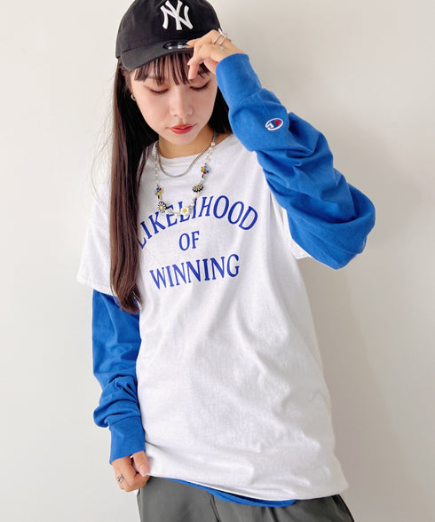 Champion Authentic LONGSLEEVE T-SHIRTS チャンピオン ベーシック ロンT ワンポイント オーバーサイズ サイズ展開多数 5.2オンス L/S 長袖Tシャツ/CC8C | 2193058 | ロイヤルブルー