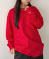 Champion Authentic LONGSLEEVE T-SHIRTS チャンピオン ベーシック ロンT ワンポイント オーバーサイズ サイズ展開多数 5.2オンス L/S 長袖Tシャツ/CC8C | 2193058 | レッド