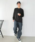 Champion Authentic LONGSLEEVE T-SHIRTS チャンピオン ベーシック ロンT ワンポイント オーバーサイズ サイズ展開多数 5.2オンス L/S 長袖Tシャツ/CC8C | 2193058 | ブラック