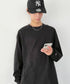 Champion Authentic LONGSLEEVE T-SHIRTS チャンピオン ベーシック ロンT ワンポイント オーバーサイズ サイズ展開多数 5.2オンス L/S 長袖Tシャツ/CC8C | 2193058 | ブラック